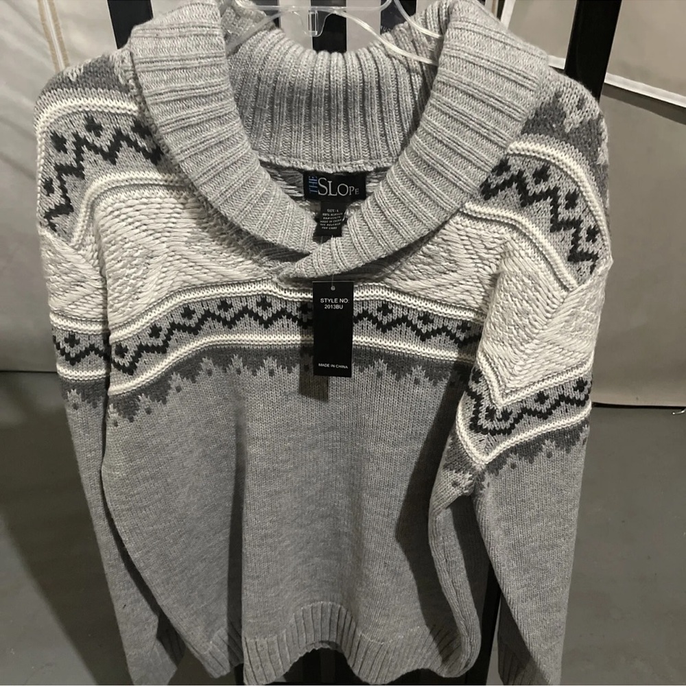 the slope mens sweater sz large new